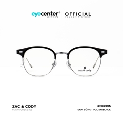 [A50] Gọng kính cận nam nữ Ferris chính hãng ZAC & CODY Titanium ZC T22002 A50 by Eye Center Vietnam