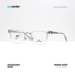 [A63] Gọng kính cận nam nữ chính hãng ZAC&CODY  lõi thép chống gãy cao cấp ZC K9089  by Eye Center Vietnam