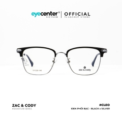 [A11] Gọng kính cận nam nữ CLEO chính hãng ZAC & CODY  kim loại chống gỉ  ZC K0002 A11 by Eye Center Vietnam