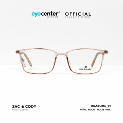 [C01][8188-7008] Gọng kính cận nam nữ chính hãng ZAC & CODY lõi thép chống gãy nhiều màu casual.01 by Eye Center Vietnam