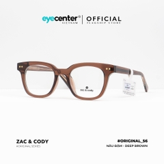 [B56][H135-6022]Gọng kính cận nam nữ  chính hãng ZAC & CODY lõi thép chống gãy cao cấp original.56 ZC H 135 by Eye Center Vietnam