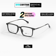 [ZA481] Gọng kính cận nam nữ chất liệu nhựa phối Titanium siêu nhẹ chống gỉ by Eye Center Vietnam