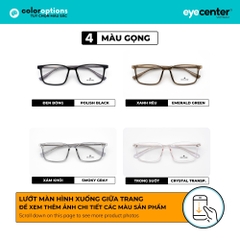 [B61] Gọng kính cận nam nữ  chính hãng ZAC & CODY B61 lõi thép chống gãy  ZC 17166 by Eye Center Vietnam