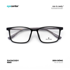 [B61] Gọng kính cận nam nữ  chính hãng ZAC & CODY B61 lõi thép chống gãy  ZC 17166 by Eye Center Vietnam