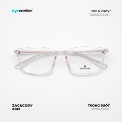 [B61] Gọng kính cận nam nữ  chính hãng ZAC & CODY B61 lõi thép chống gãy  ZC 17166 by Eye Center Vietnam