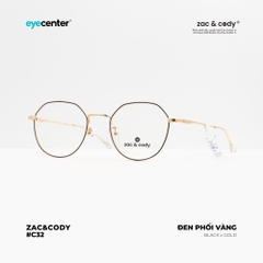 [C32] Gọng kính cận nữ chính hãng ZAC & CODY kim loại chống gỉ nhiều màu casual.32  ZC D29115 by Eye Center Vietnam