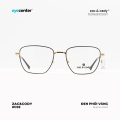 [C02] Gọng kính cận nữ chính hãng ZAC & CODY kim loại chống gỉ nhiều màu casual.02 ZC 72585 by Eye Center Vietnam