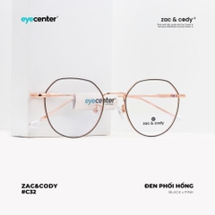 [C32] Gọng kính cận nữ chính hãng ZAC & CODY kim loại chống gỉ nhiều màu casual.32  ZC D29115 by Eye Center Vietnam
