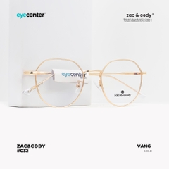 [C32] Gọng kính cận nữ chính hãng ZAC & CODY kim loại chống gỉ nhiều màu casual.32  ZC D29115 by Eye Center Vietnam