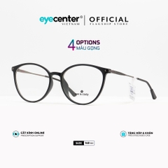 [B71] Gọng kính cận nữ chính hãng dáng mắt mèo nhựa phối kim loại chống gỉ ZC 8191 by Eye Center Vietnam