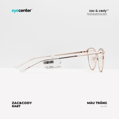 [A67]Gọng kính cận nữ chính hãng ZAC & CODY dáng mắt mèo kim loại chống gỉ signature cao cấp ZC LC704 by Eye Center Vietnam