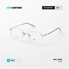 [ZA441] Gọng kính cận nam nữ không viền TITANIUM siêu nhẹ chống gỉ by Eye Center Vietnam