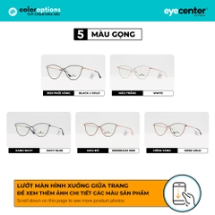 [A67]Gọng kính cận nữ chính hãng ZAC & CODY dáng mắt mèo kim loại chống gỉ signature cao cấp ZC LC704 by Eye Center Vietnam