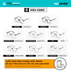 [B206] Gọng kính cận nam nữ chất liệu nhựa siêu nhẹ nhiều màu by Eye Center Vietnam
