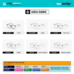 [VA403] Gọng kính cận nam nữ chất liệu nhựa phối kim loại chống gỉ by Eye Center Vietnam