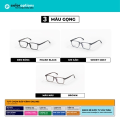 [VA464] Gọng kính cận nam nữ chất liệu nhựa càng kính lõi thép chống gay by Eye Center Vietnam