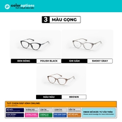 [ZA484] Gọng kính cận mắt mèo nữ chất liệu nhựa phối kim loại chống gỉ by Eye Center Vietnam