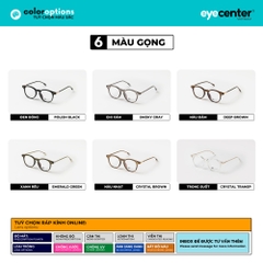 [B97] Gọng kính cận nam nữ chính hãng EYECENTER nhựa phối kim loại nhiều màu EB 83087