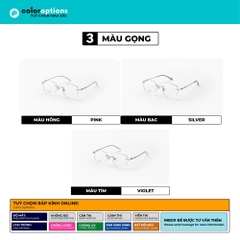 [A458] Gọng kính cận không viền TITANIUM siêu nhẹ chống gỉ by Eye Center Vietnam
