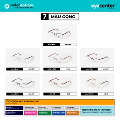 [B57] Gọng kính cận nữ chính hãng EYECENTER kim loại chống gỉ nhiều màu EB 3322 by Eye Center Vietnam
