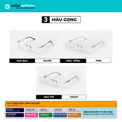 [ZA533] Gọng kính nữ không viền chất liệu Titanium chống gỉ by Eye Center Vietnam