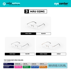 [ZA442] Gọng kính cận không viền nam nữ TITANIUM siêu nhẹ chống gỉ by Eye Center Vietnam
