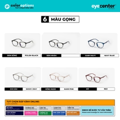 [K44]Gọng kính cận nữ chính hãng EYECENTER nhựa dẻo chống gãy siêu nhẹ EK 208 by Eye Center Vietnam