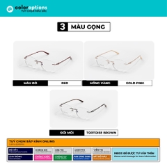 [ZA534] Gọng kính nữ không viền chất liệu Titanium chống gỉ by Eye Center Vietnam
