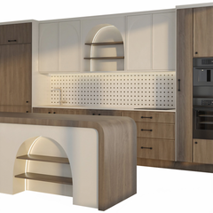 Tủ Bếp Bo Vòm Gỗ MDF TB-51