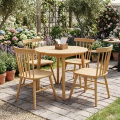 Bộ Bàn Ghế Cafe Sân Vườn Gỗ Cao Su BBC-51