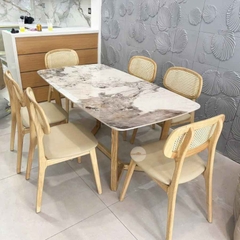 Bộ Bàn Ăn Cao Cấp 6 Ghế BBA-107
