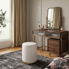 Ghế đôn bọc nỉ hình hoa DON-04