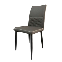 Ghế ăn bọc da cao cấp lưng ghế hoạ tiết trám giữa GA-74