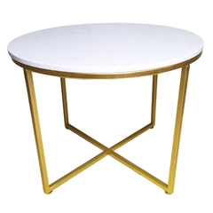 Bàn sofa chân chữ thập mặt đá gọn cho căn hộ BTS-78