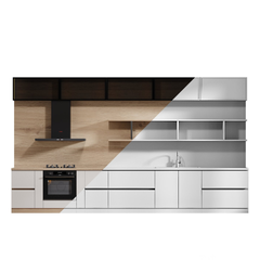 Tủ Bếp Gỗ Kính Hiện Đại TB-53