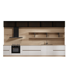 Tủ Bếp Gỗ Kính Hiện Đại TB-53