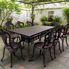 Bộ Bàn Ghế Sân Vườn Nhôm BSV-09