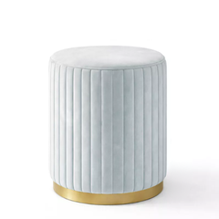 Ghế đôn bọc nỉ hình hoa DON-04