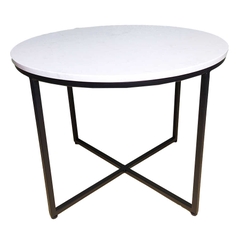 Bàn sofa chân chữ thập mặt đá gọn cho căn hộ BTS-78