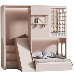 Giường Ngủ 2 Tầng Có Cầu Trượt GNG-18