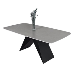 Bàn ăn mặt đá ceramic bền bỉ sang trọng B-001