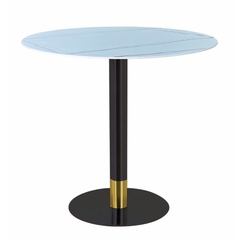 Bàn cafe mặt đá chân sắt sang trọng BCF-04