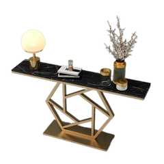 Bàn console chân sắt mặt đá 300x1200x850mm BCL-39