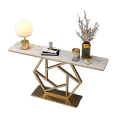 Bàn console chân sắt mặt đá 300x1200x850mm BCL-39