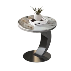 Bàn sofa tab chân sắt mặt đá BTSF-14