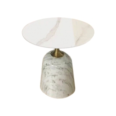 Bàn tab tròn mặt đá ceramic BTSF-16