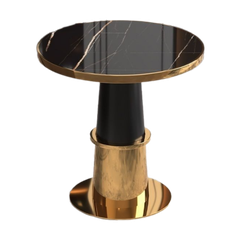 Bàn tròn tiếp khách khung inox sang trọng BCF-19