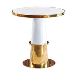 Bàn tròn tiếp khách khung inox sang trọng BCF-19