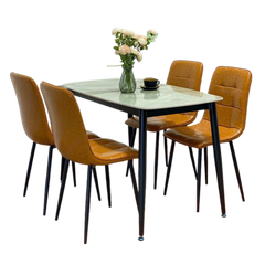 Bộ bàn ăn 4 ghế TPHCM mặt đá hiện đại BBA-78