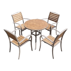 Bộ bàn cafe sân vườn 4 ghế BSV-05